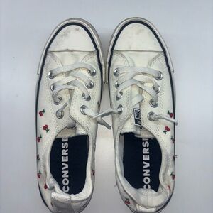 Converse Womans Sneakers with Cherry Accents
